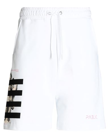 Pablic Man Shorts & Bermuda Shorts White Size Xl Cotton
