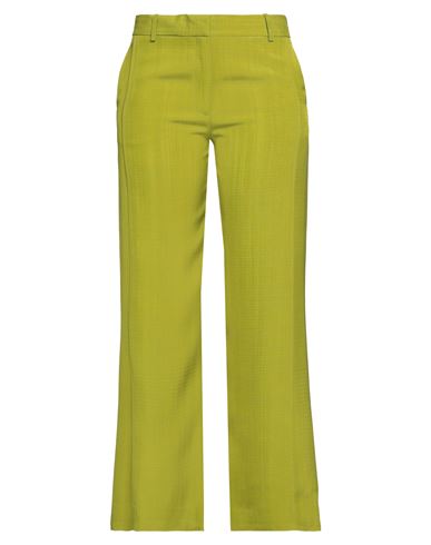 Victoria Beckham Woman Pants Acid Green Size 8 Viscose, Polyester