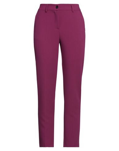 Kartika Woman Pants Purple Size 10 Polyester, Viscose, Elastane