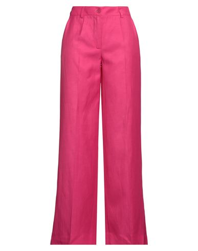 P.a.r.o.s.h P. A.r. O.s. H. Woman Pants Fuchsia Size Xl Viscose, Linen In Pink