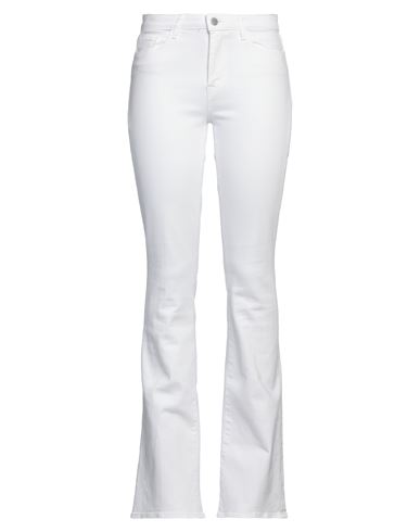 L Agence L'agence Woman Jeans White Size 30 Cotton, Elastane