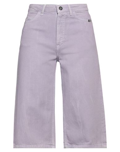 Shop Amish Woman Cropped Pants Lilac Size 26 Cotton In Purple