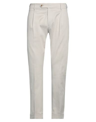 Berwich Man Pants Light Grey Size 34 Cotton, Elastane In Gray