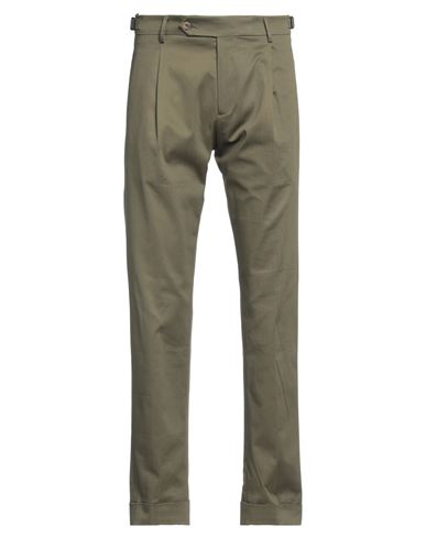 Berwich Man Pants Military Green Size 28 Cotton, Elastane In Gray