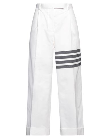 Thom Browne Woman Pants White Size 8 Cotton