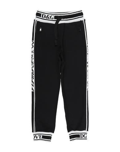 Shop Dolce & Gabbana Toddler Boy Pants Black Size 7 Cotton, Silk, Elastane