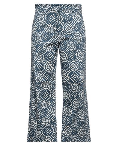 Shop 's Max Mara Woman Pants Slate Blue Size 6 Cotton, Elastane