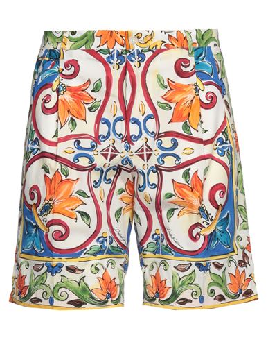 Dolce & Gabbana Man Shorts & Bermuda Shorts White Size 32 Cotton