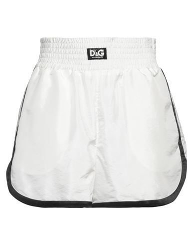 Dolce & Gabbana Woman Shorts & Bermuda Shorts White Size 4 Polyester, Polyamide, Polyurethane, Visco