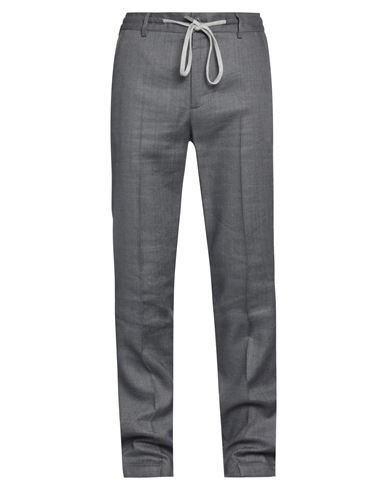 Peserico Man Pants Grey Size 32 Linen, Virgin Wool