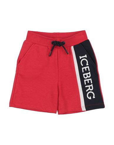Shop Iceberg Toddler Boy Shorts & Bermuda Shorts Red Size 3 Cotton, Polyester