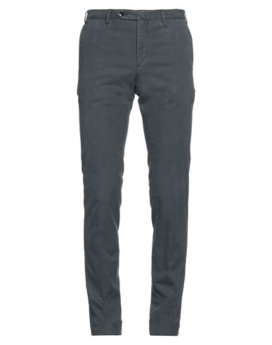 Shop Pt Torino Man Pants Lead Size 40 Lyocell, Cotton, Elastane In Grey