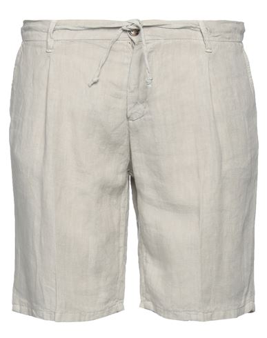 Shop Ago.ra.lo Ago. Ra. Lo. Man Shorts & Bermuda Shorts Light Grey Size 42 Linen