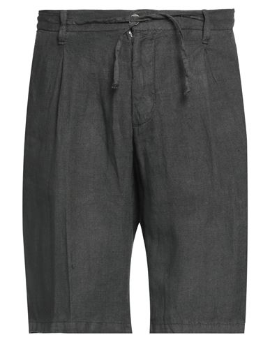 Shop Ago.ra.lo Ago. Ra. Lo. Man Shorts & Bermuda Shorts Dark Green Size 40 Linen