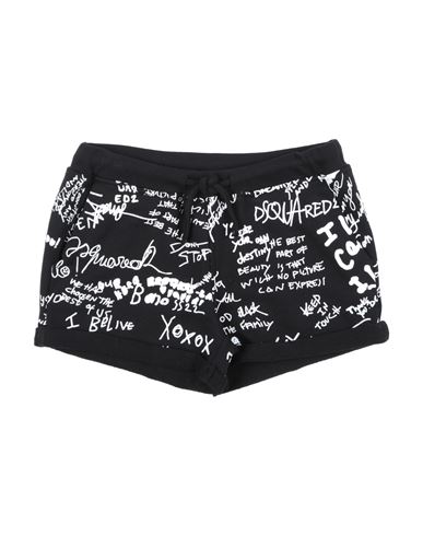Dsquared2 Toddler Girl Shorts & Bermuda Shorts Black Size 6 Cotton In Black