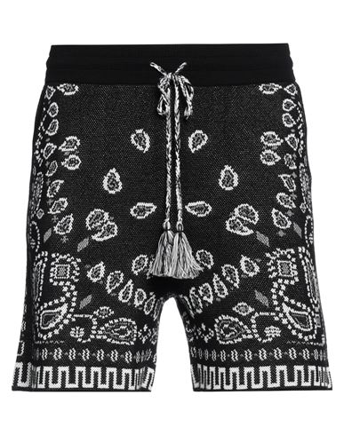 Shop Alanui Man Shorts & Bermuda Shorts Black Size L Cotton, Polyamide