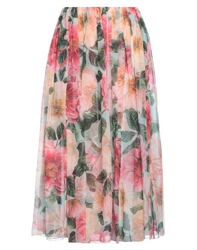 Dolce & Gabbana Woman Midi Skirt Blush Size 6 Silk, Polyester, Polyamide, Elastane In Pink