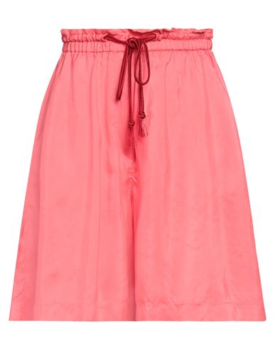 Forte Forte Forte_forte Woman Shorts & Bermuda Shorts Coral Size 00 Silk In Red