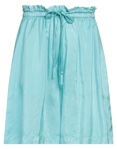 Forte Forte Forte_forte Woman Shorts & Bermuda Shorts Sky Blue Size 0 Silk