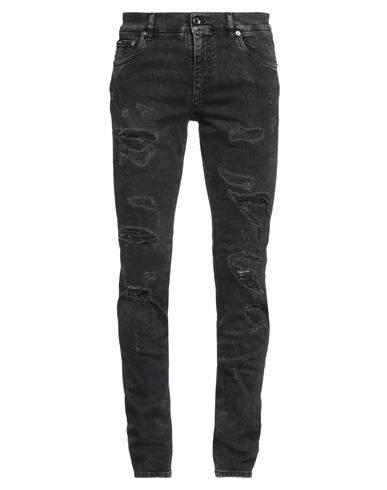 Dolce & Gabbana Man Jeans Steel Grey Size 30 Cotton, Elastane
