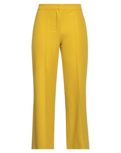 's Max Mara Woman Pants Ocher Size 12 Viscose, Cotton, Elastane In Yellow
