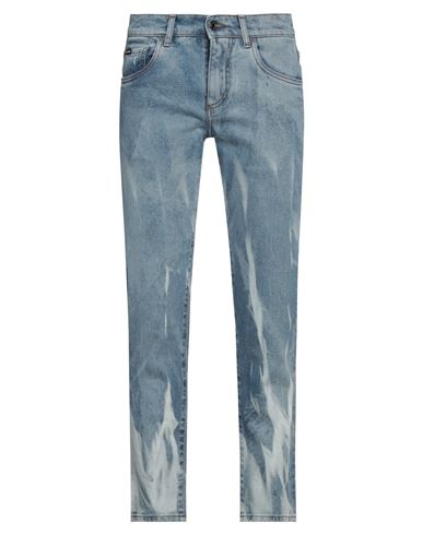 Dolce & Gabbana Man Jeans Blue Size 38 Cotton, Polyester, Elastane