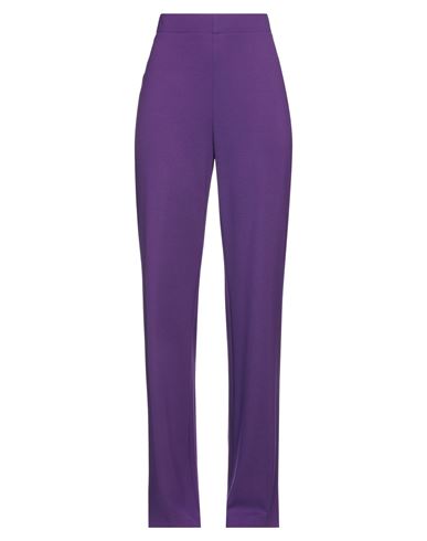 Archivio '67 Woman Pants Purple Size 6 Viscose, Polyamide, Elastane