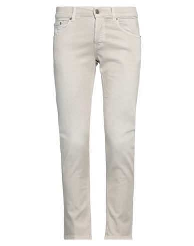 Dondup Man Jeans Light Grey Size 35 Cotton, Elastomultiester, Elastane