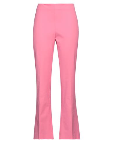 Piazza Sempione Woman Pants Pink Size 10 Cotton, Elastane