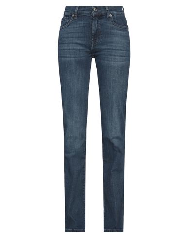 7 For All Mankind Woman Jeans Blue Size 25 Cotton, Elastane