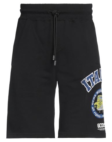 Gcds Man Shorts & Bermuda Shorts Black Size L Cotton