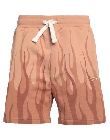 Vision Of Super Man Shorts & Bermuda Shorts Light Brown Size M Cotton In Beige