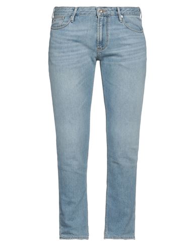 Emporio Armani Man Jeans Blue Size 36 Cotton, Elastomultiester