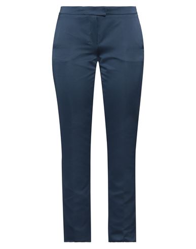 's Max Mara Woman Pants Navy Blue Size 14 Cotton, Polyester
