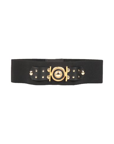 Shop Gil Santucci Woman Belt Black Size 2 Polyester, Rubber, Polyurethane