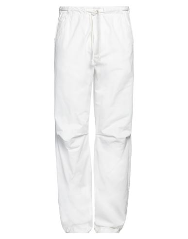 Shop Darkpark Man Pants Ivory Size 30 Cotton In White