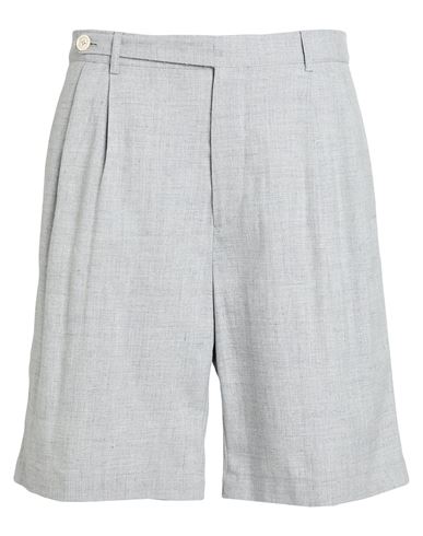 Brunello Cucinelli Man Shorts & Bermuda Shorts Grey Size 40 Linen, Wool In Gray