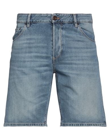 Pt Torino Man Denim Shorts Blue Size 33 Cotton, Lyocell