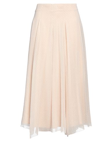 Fabiana Filippi Woman Maxi Skirt Beige Size 6 Cotton, Silk