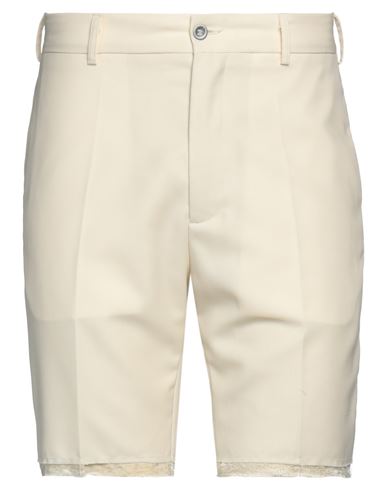 Magliano Man Shorts & Bermuda Shorts Cream Size M Virgin Wool, Cupro, Viscose In White