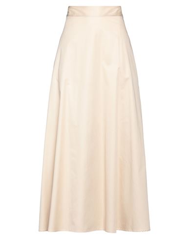 Camicettasnob Woman Maxi Skirt Beige Size 10 Cotton