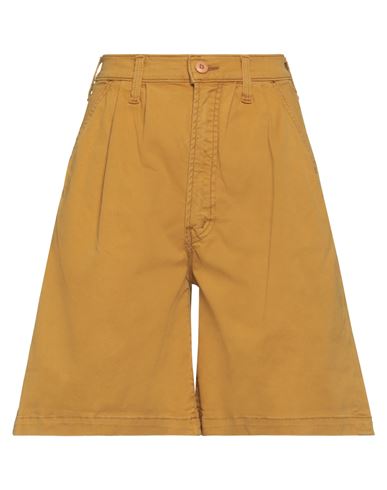 Mother Woman Shorts & Bermuda Shorts Mustard Size 28 Cotton, Elastane In Yellow