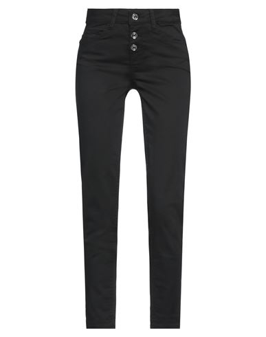 Liu •jo Woman Jeans Black Size 26w-28l Cotton, Polyester, Elastane In Black