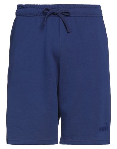 Diadora Man Shorts & Bermuda Shorts Blue Size Xs Cotton In Blue