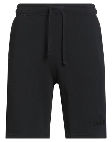 Diadora Man Shorts & Bermuda Shorts Black Size M Cotton In Black