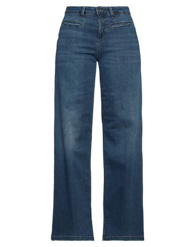 Liu •jo Woman Jeans Blue Size 30w-35l Cotton, Elastane