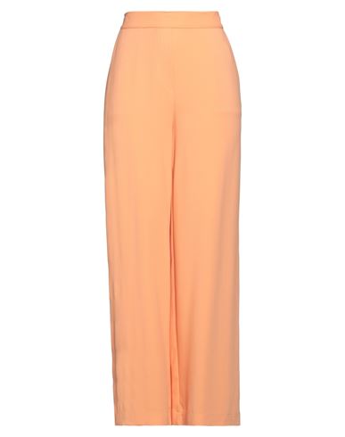 Clips Woman Pants Apricot Size 4 Viscose, Recycled Acetate, Elastane In Orange