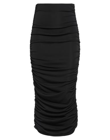 Shop The Andamane Woman Midi Skirt Black Size 4 Polyester, Elastane