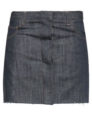 Az Factory Woman Denim Skirt Blue Size 4 Organic Cotton, Elastane