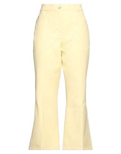 Jil Sander Woman Pants Light Yellow Size 10 Cotton